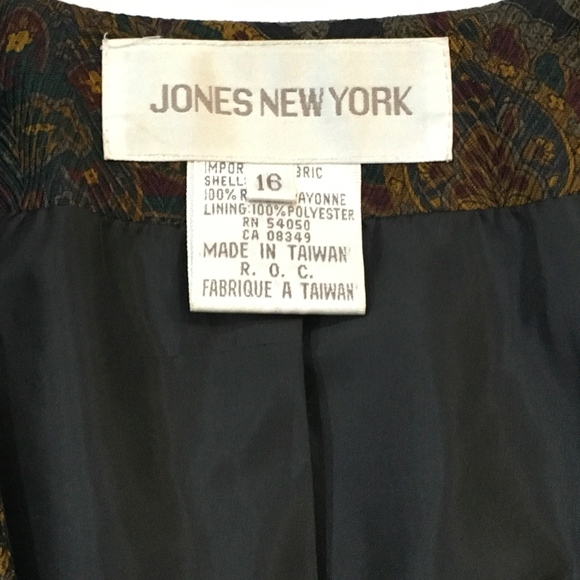 Vintage Floral Blazer Size 16 - Picture 2 of 5